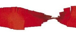 Crepe slinger rood 24 meter