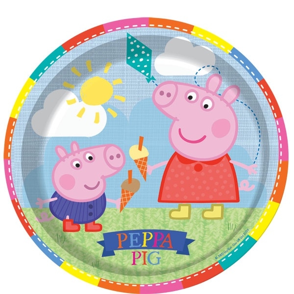 Peppa Pig feestartikelen borden (8st)