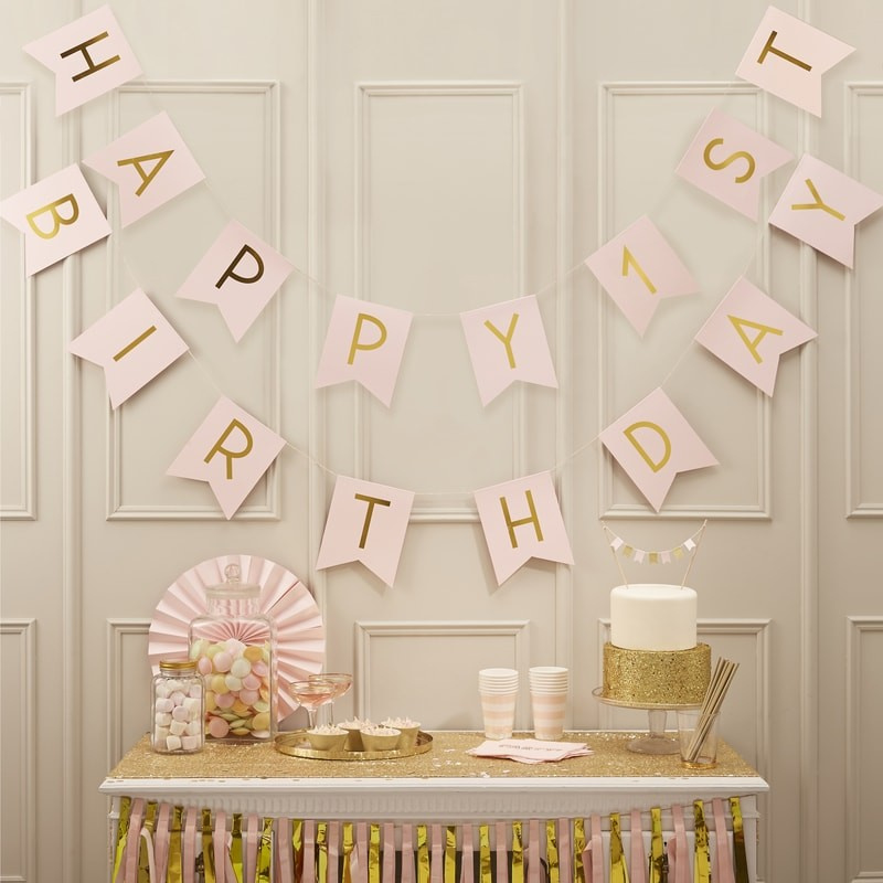 Verwonderlijk Pastel Perfection Pink 1e verjaardag | 2 | Party and Favors WI-21