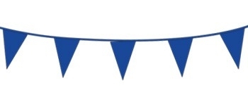 Vlagslinger/ vlaggenlijn blauw (10m)