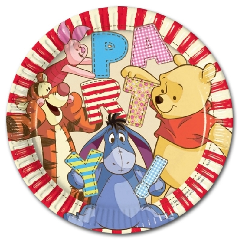 Winnie the Pooh feestartikelen borden (8st)