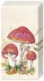 Papieren zakdoekjes Paddestoelen