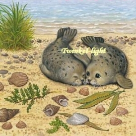 Servetten Zeehond UITVERKOCHT!