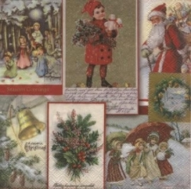 Servetten Vintage Christmas Uitverkocht!