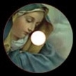 Theelicht/Waxinelicht Maria met de blauwgrijze cape Afbeelding blijft zichtbaar tot het einde!