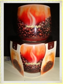 Geurkaars in glas Koffie/Caramel
