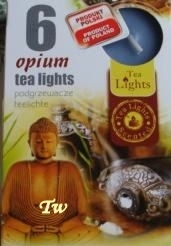 Theelicht/waxinelicht Boeddha met opiumgeur