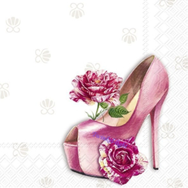 Servetten Luxe Pump met bloemen