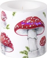 Kaars met Paddestoelen