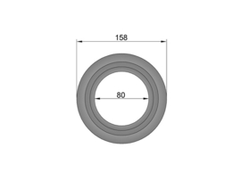 Pellet rozet  80 mm/158 mm #19-610