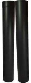 EW/Ø130mm Kachelpaspijp 105-195cm (zonder verjonging) Kleur: zwart DUN500009