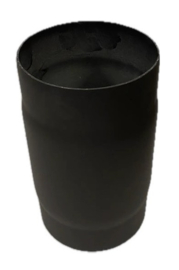 2 MM Ø 120 mm  kachelpijp spie-spie - Zwart