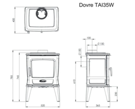 Dovre TAI35WT Houtkachel