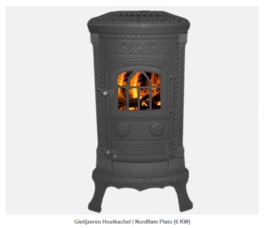Gietijzeren Houtkachel | Nordflam Plato (6 KW)