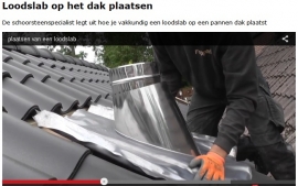 Loodslab op het dak plaatsen