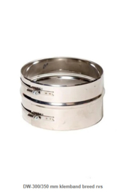 DW-300/350 mm klemband breed rvs