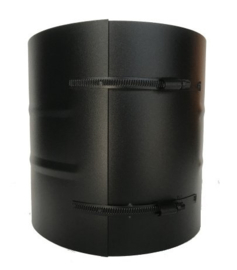 Klemband breed Ø250mm - Zwart