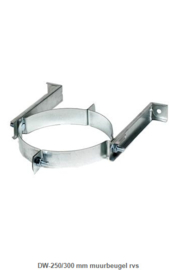 DW-250/300 mm muurbeugel rvs