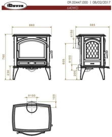 Dovre 640WD houtkachel