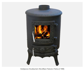Gietijzeren Houtkachel | Nordflam Palestro Patina (7 KW)