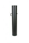 EW/130 2mm Smoorklep pijp 100cm zonder verjonging (Zwart)