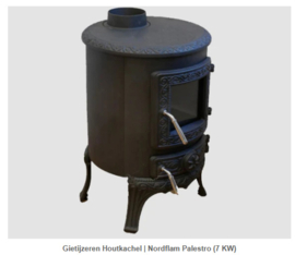 Gietijzeren Houtkachel | Nordflam Palestro (7 KW)