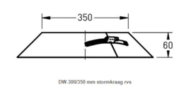 DW-300/350 mm stormkraag rvs
