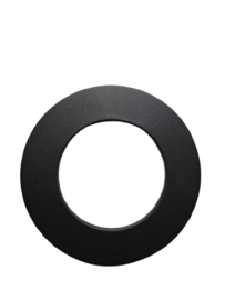  Ø 150 mm kachelpijp rozet - zwart