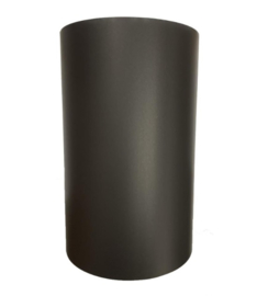 2  MM enkelwandige Ø 150 mm kachelpijp 25 cm zonder verjongen - zwart(NIEUW)