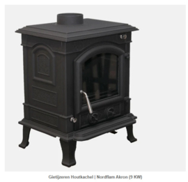 Gietijzeren Houtkachel | Nordflam Akron (9 KW)