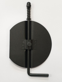 Smoorklep - Staal/Zwart 125 mm