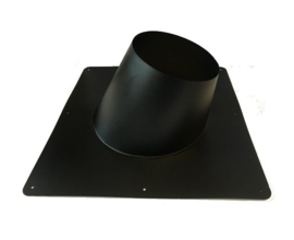 ISOTUBE Plus DW/Ø150 Dakplaat plat 5°-25°graden - zwart