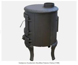 Gietijzeren Houtkachel | Nordflam Palestro Patina (7 KW)