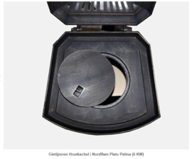 Gietijzeren Houtkachel | Nordflam Plato Patina (6 KW)