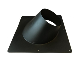 ISOTUBE Plus DW/Ø150 Dakplaat plat 20°-45°graden - zwart
