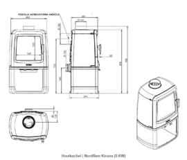 Houtkachel | Nordflam Kiruna (8 KW)