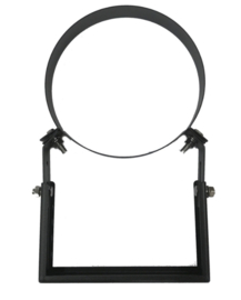 ISOTUBE Plus DW80/130 mm verstelbaar muurbeugel 5-15 cm - Zwart