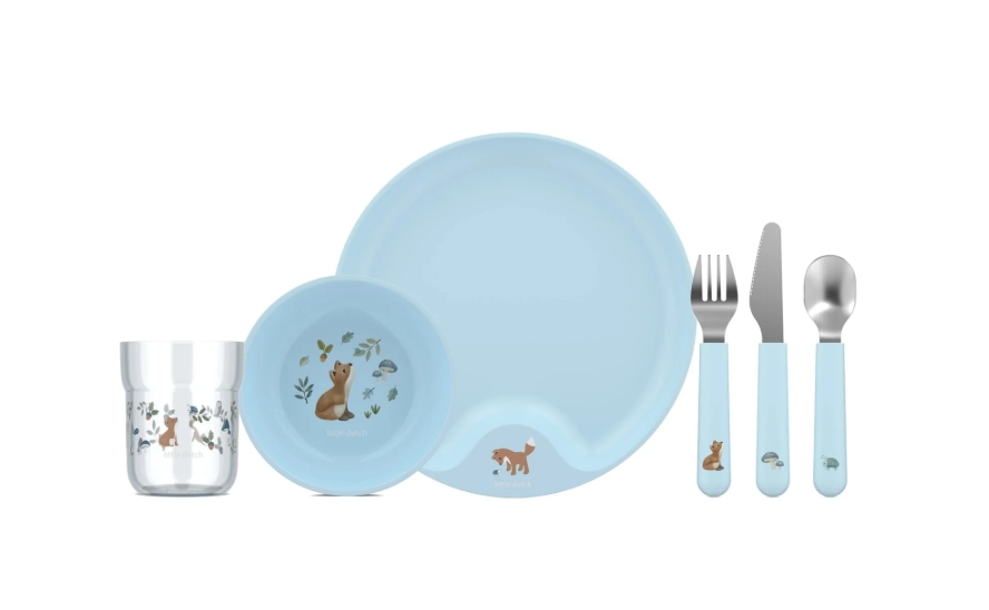 6-delige eetset forest friends