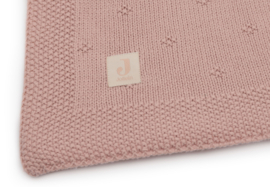 Ledikantdeken cosy knit wild rose 100x150cm