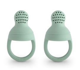 Fresh food feeder mushie cambridge blue (groen)