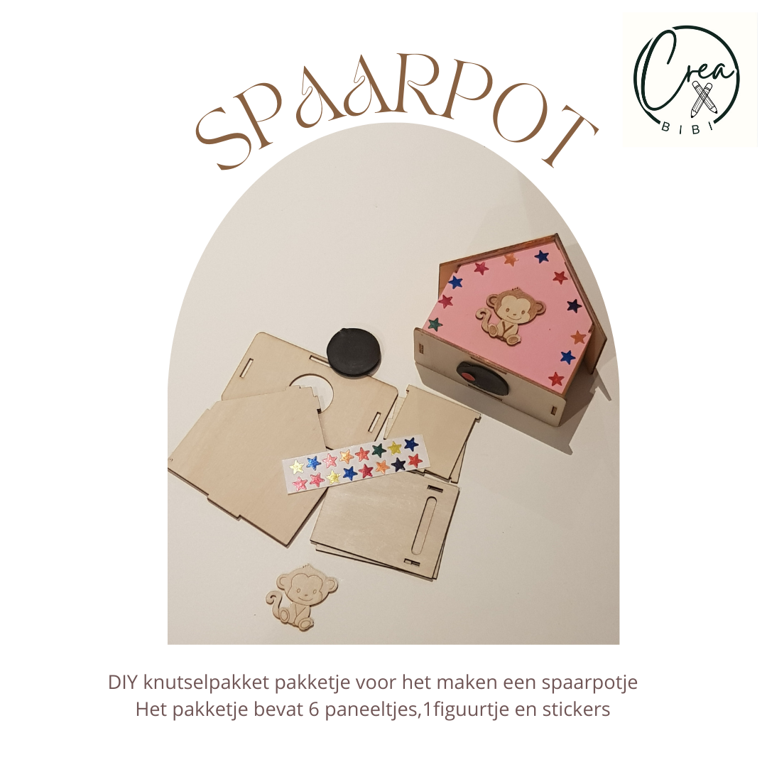 Knutselpakketje spaarpot (50)