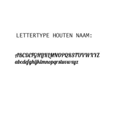 Uitgesneden naam (40cm)
