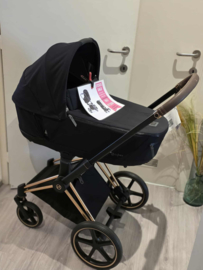 866. Cybex priam black met rose frame
