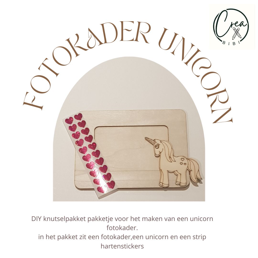 Knutselpakketje fotokader unicorn (19)
