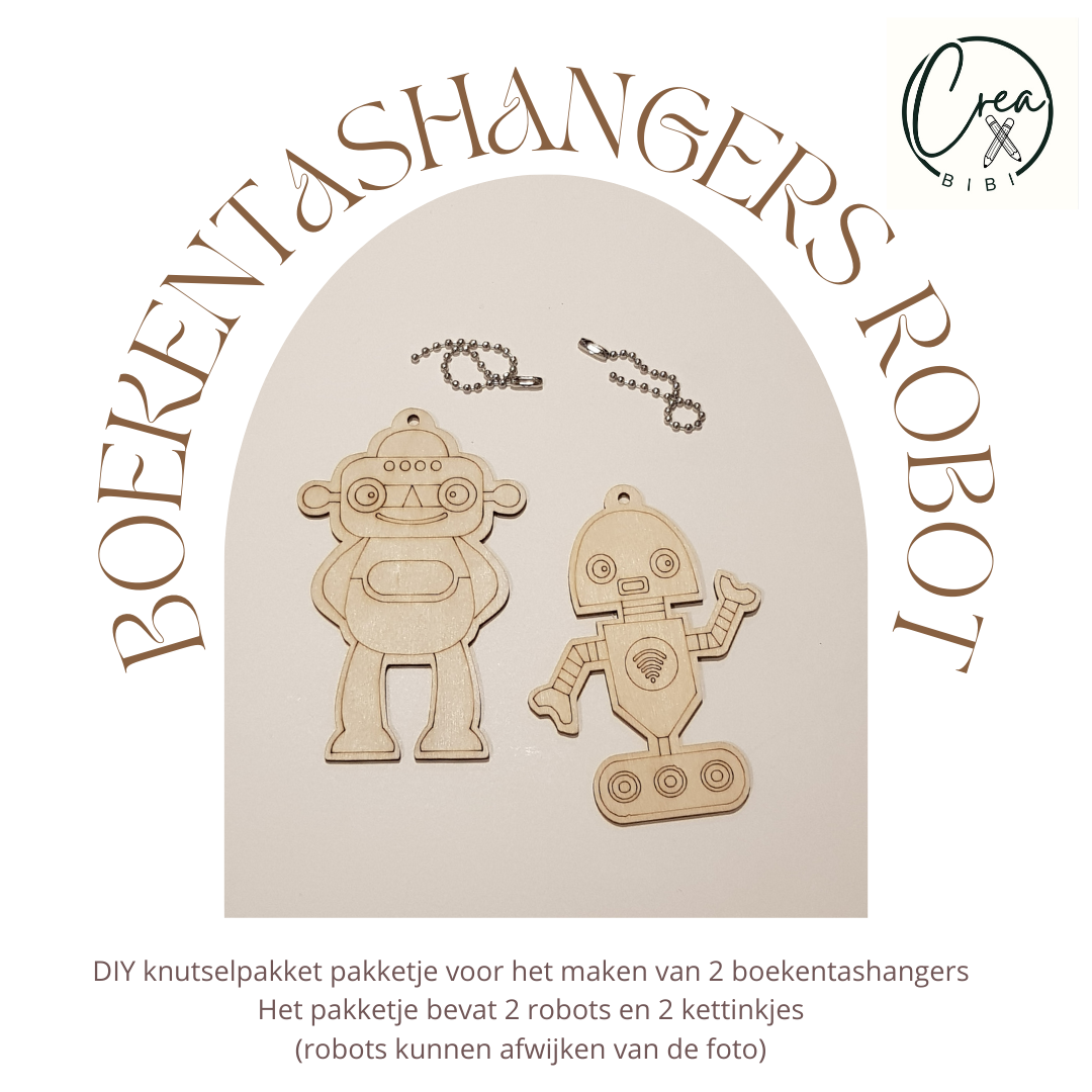 Knutselpakketje boekentashangers robots (36)