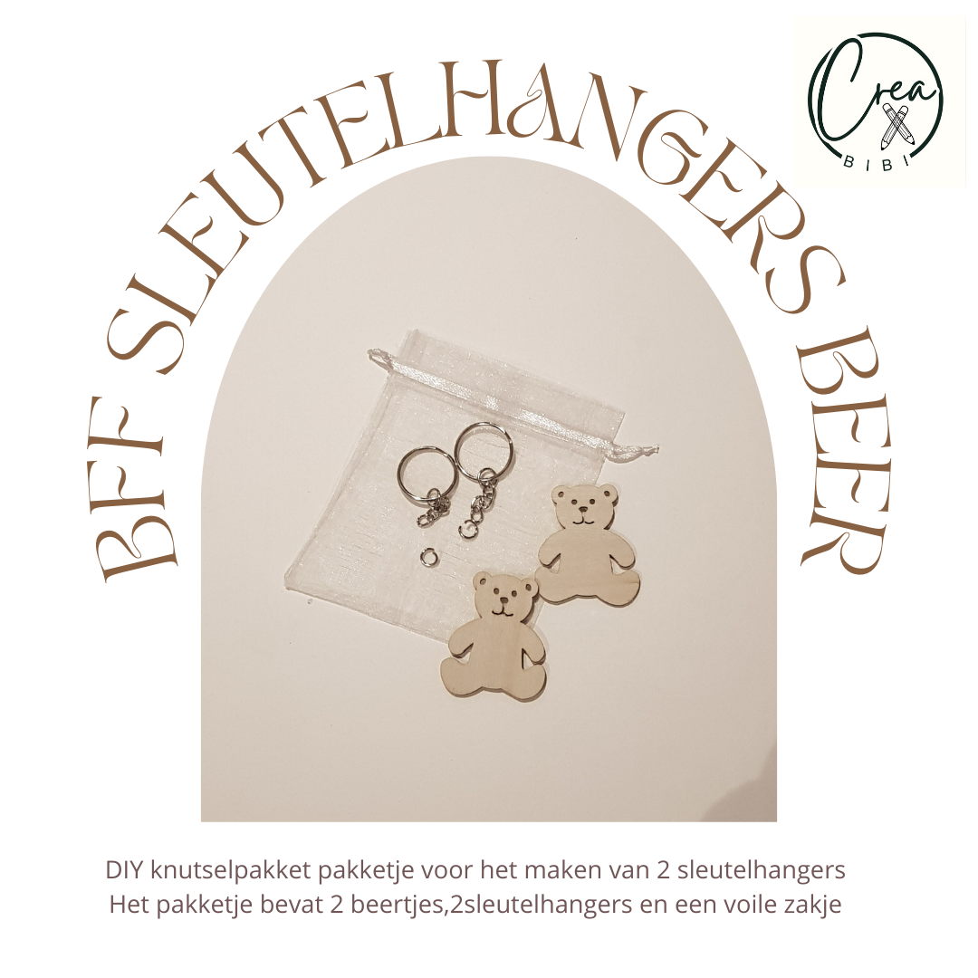 Knutselpakketje BFF sleutelhangers beer (37)