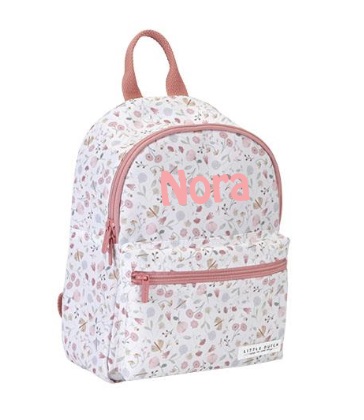 Rugzakje met naam Flowers&butterflies