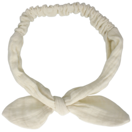 Baby haarbandje ivory muslin (ylm013)