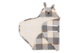 Wikkeldeken bunny check boucle