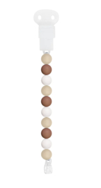 Fopspeenketting silicone beige